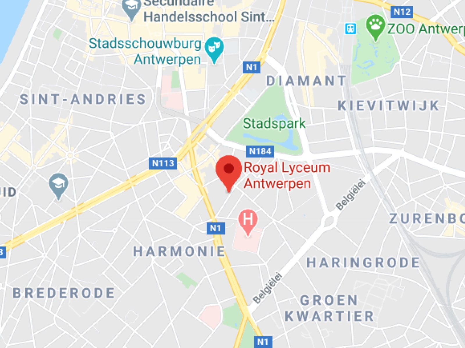 map sporthal Lyceum